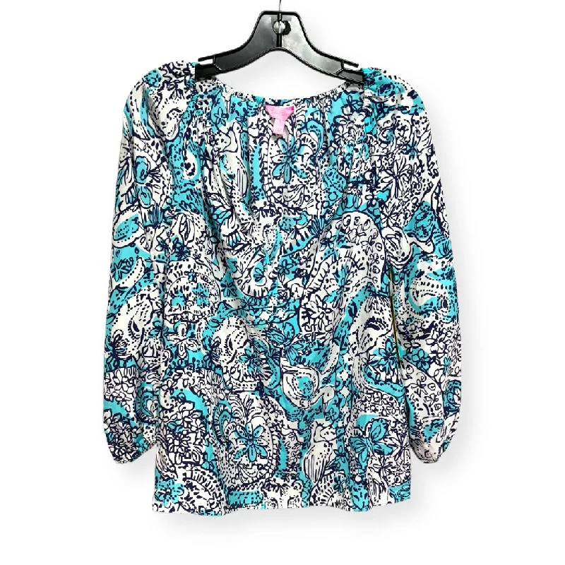 Party women's topsTop Long Sleeve Designer By Lilly Pulitzer  Size: S